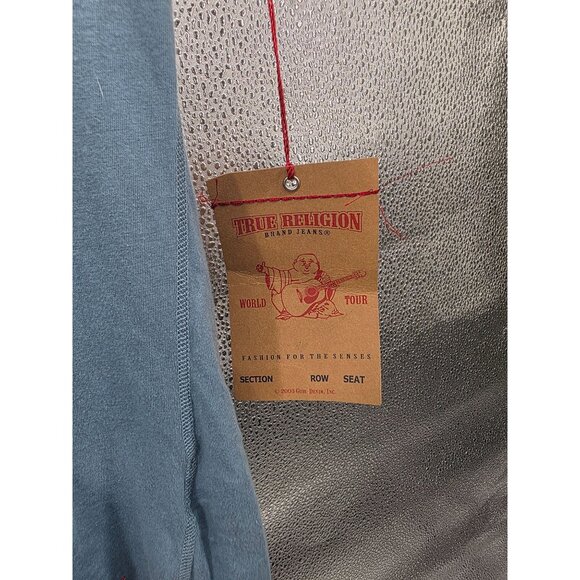 True Religion XS Slate Blue Polo Shirt 100% Cotton NWT - Picture 7 of 10